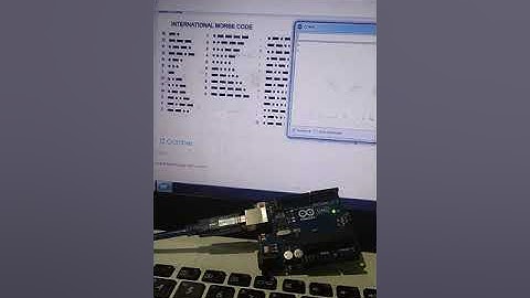 Pengaplikasian Kode Morse kedalam Arduino.