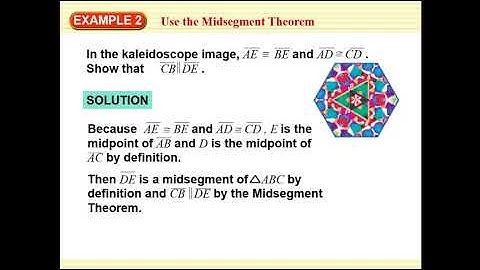 Geometry, 5.1: Midsegments and Coordinate Proofs