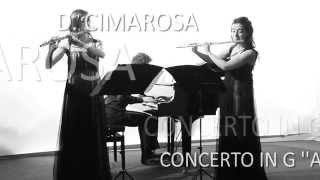 D. CIMAROSA / CONCERTO IN G for 2 flutes - 1st movement