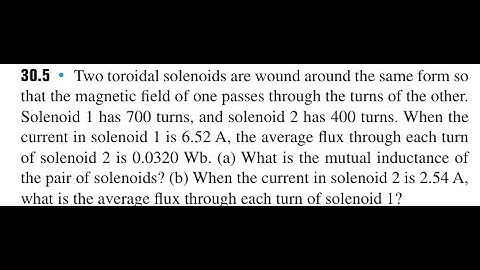 Two toroidal solenoids are wound around the same form so that the magnetic field of one passes t