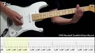 Europe - The Final Countdown Guitar Lesson With Tab(Slow Tempo)