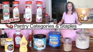 PANTRY ORGANIZATION | TOP 10 PANTRY CATEGORIES| STAPLES FOR LONG-TERM FOOD STORAGE | BONUS TIPS by Heart Filled Kitchen 382 views 1 month ago 15 minutes