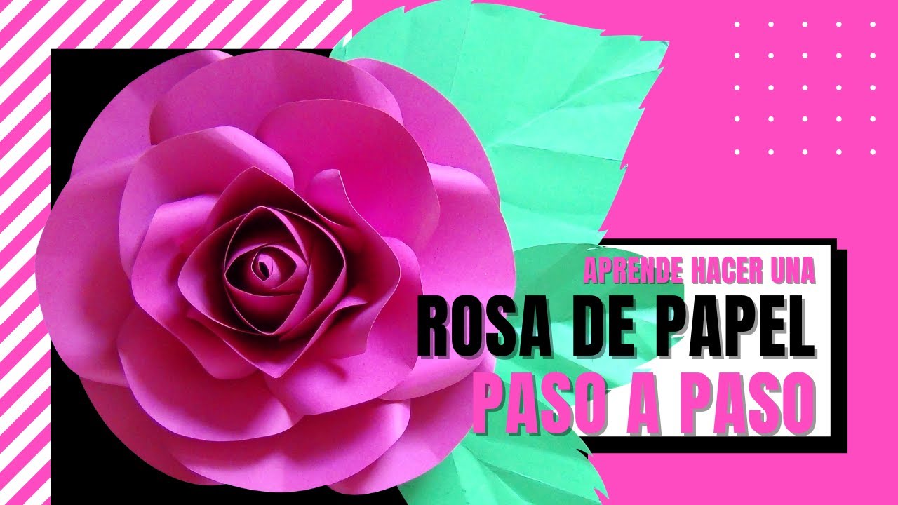 Cómo hacer una rosa de papel