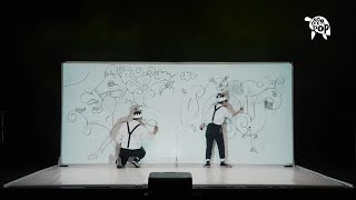 A new world unfolds via doodling in a #ConcertsForKids with BRUSH Theatre