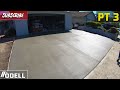 How to Pour a Concrete Driveway with Broom Finish Part 3