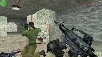 Counter Strike 1.6 game  de aztec.