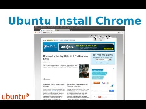 HowTo: Install Google Chrome in Ubuntu Linux Using apt-get Command Line