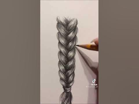 Как нарисовать косу - YouTube