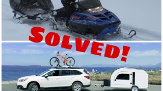 Car & Trailer, Dragging Sleds  -  Second 2nd Law Two Object Problem Solutions Pt 1