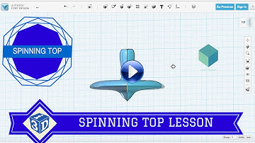 Spinning Top Video Lesson - 123D Design - i3D