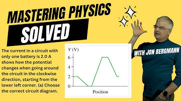 Mastering Physics 23.9 Solved!  The current in a circuit with only one battery is 2.0 A shows how