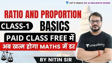 Ratio & Proportion (Class-1) | Maths By Nitin Sir | Paid Class Free में