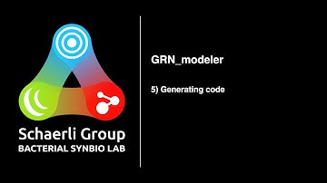 GRN_modeler: 5) Generating code