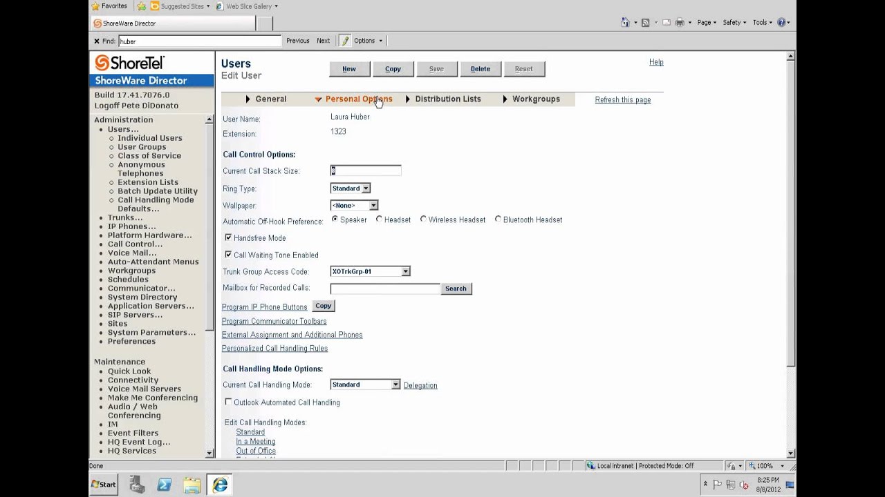 shoretel extension assignment