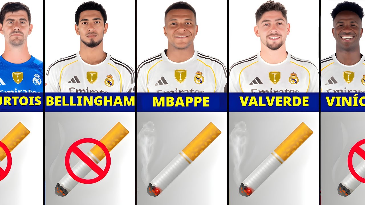 current footballers who smoke cigarettes 😱 Shocking! Real Madrid Footballers Who Smoke Cigarettes in Real Life 🚬  (Truth Exposed)