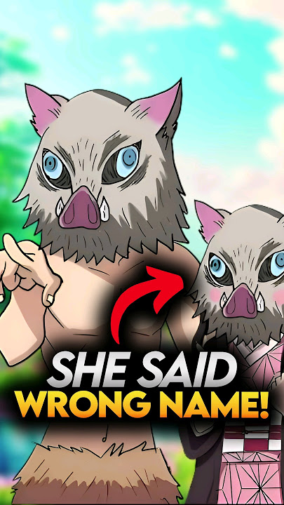 Inosuke taught Nezuko how to pronounce his NAME! Demon Slayer Hashira Training #demonslayer #shorts