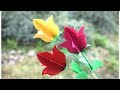 Paper craft flowers  how to make flowers with paper