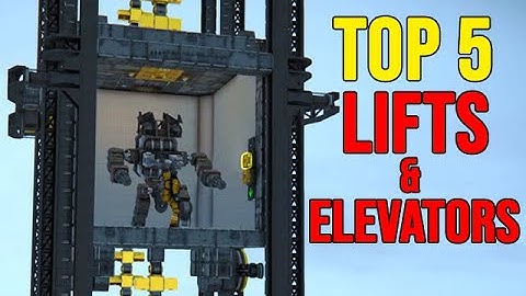 TOP 5 ELEVATOR & LIFT Builds - Space Engineers