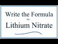 Lithium Nitrate and Ionic Compounds