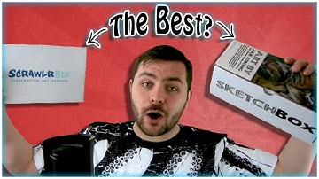 ScrawlrBox VS Sketchbox | Art Battle Royale -Best Subscrition Box?