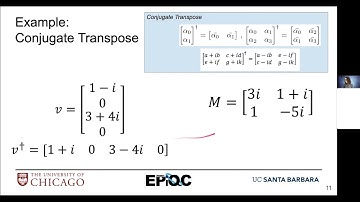 EdX Complex Linear Algebra in QIS pt. 1