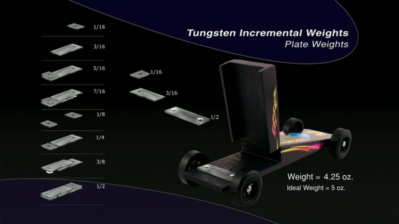 Tungsten Incremental Weights™ Cylinder 2 oz - PineCar