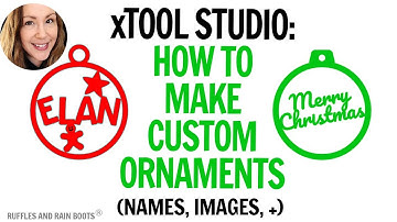 xTool Studio: Hoe maak je aangepaste ornamenten / Naamornamenten / Gepersonaliseerde ornamenten XCS