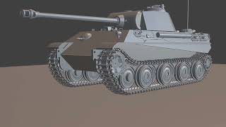 Blender Panther Tankı Animasyon Testi. Eleştiri yapabilirsiniz.