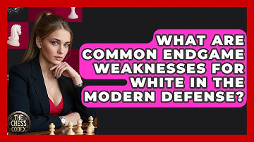 What Are Common Endgame Weaknesses For White In The Modern Defense? - The Chess Codex
