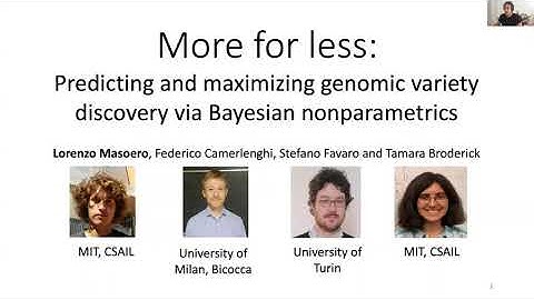 Lorenzo Masoero: "Predicting and maximizing genomic variety discovery via Bayesian nonparametrics"