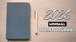 My 2026 Minimal Bullet Journal Setup - Simple Spreads with Mini Printer
