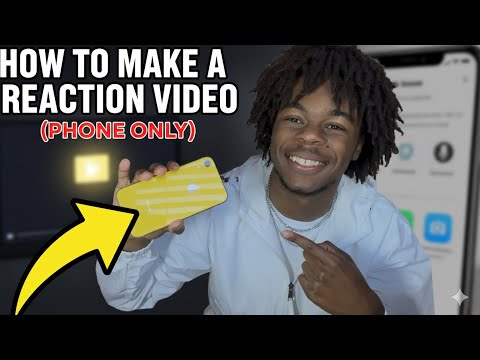 How to Make a Reaction Video WITH ONLY YOUR PHONE!!!