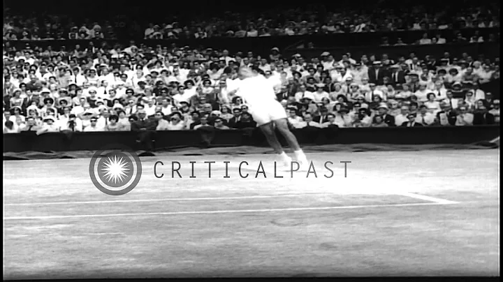 Rod Laver beats Chuck McKinley in a Men's Singles ...
