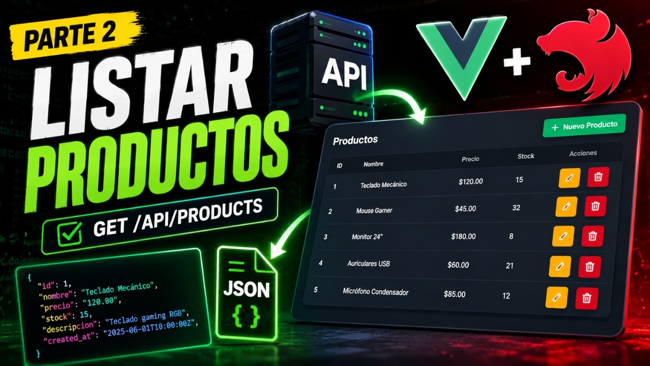 Consumir una API NestJS con Vue.js: Listar Productos | Parte 2