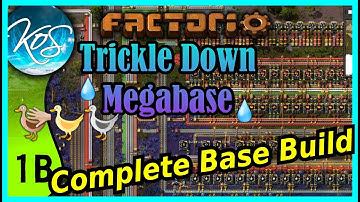 Factorio Trickle Down Megabase 1B - STARTER FOR THE MEGABASE, Tutorial, Walkthrough, Let