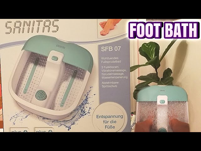 SANITAS FOOT BATH WITH VIBRATION & WHIRLPOOL MASSAGE