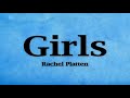 Rachel Platten - Girls (Lyrics)