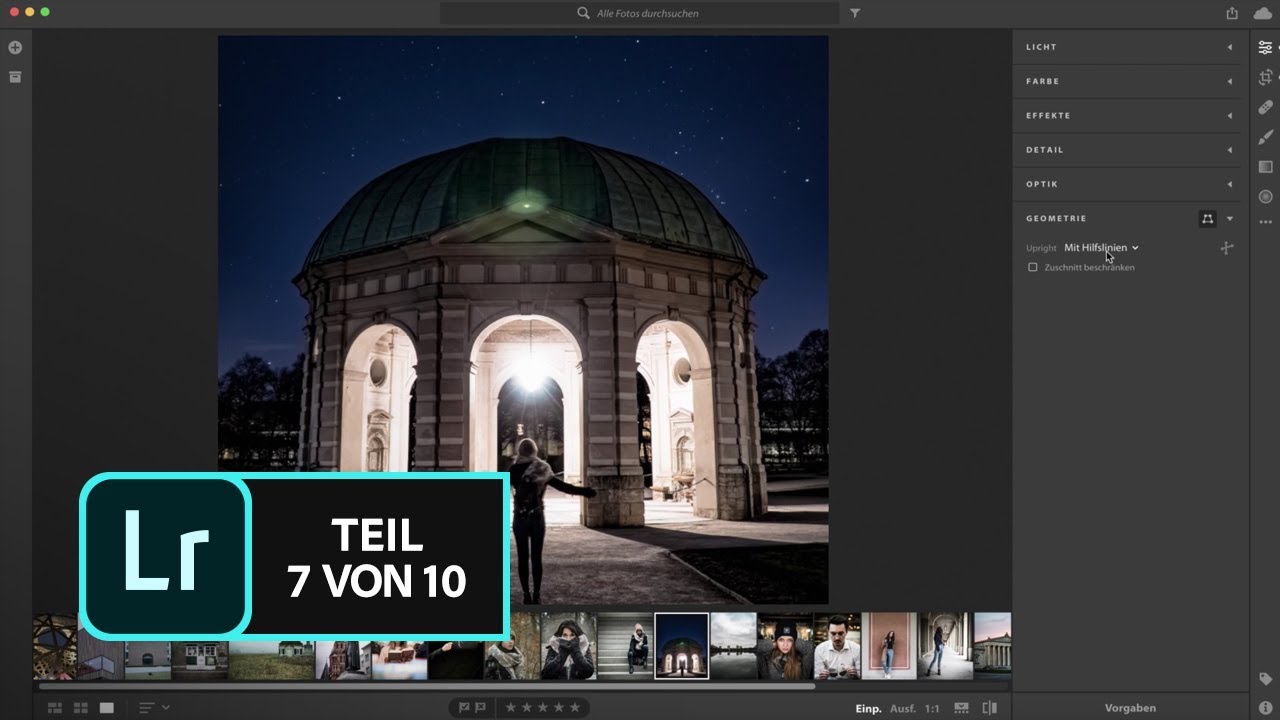 Lightroom Cc Basic Tutorial Die Upright Funktion Adobe De