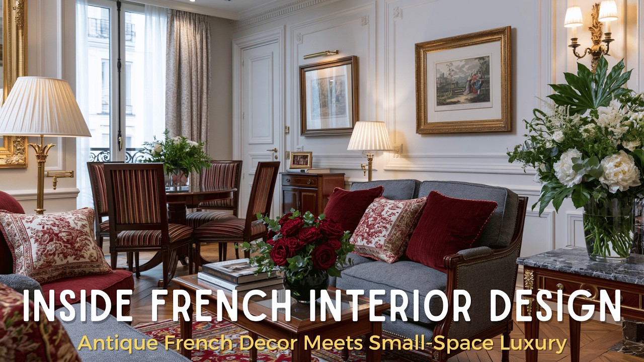Inside a Tiny Parisian Apartment | Antique French Decor Meets