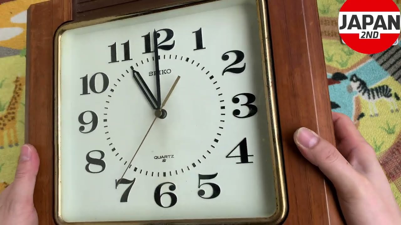 SEIKO Retro Wall Clock with Chime QB525B 1963 チャイム付