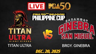 BRGY. GINEBRA vs TITAN ULTRA | PBA 50th Season | DECEMEBER 20, 2025 CPU VS CPU #pba2k