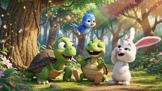 Benny the Brave Bunny With His Bestfriend the Little Turtle | English Stories for kids 