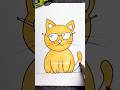 Cool Cat Drawing for Kids 😎|Easy &amp; Fun Cartoon Cat Tutorial 🐱 #kidsvideo #drawing4kids