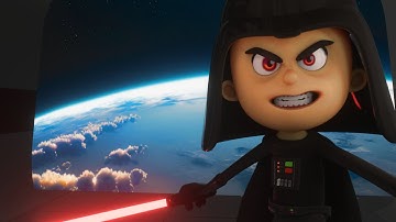 ANIMATED - "Star Wars Rogue One" Recap Animated Cartoon - Darth Vader Scene Animation 3D .