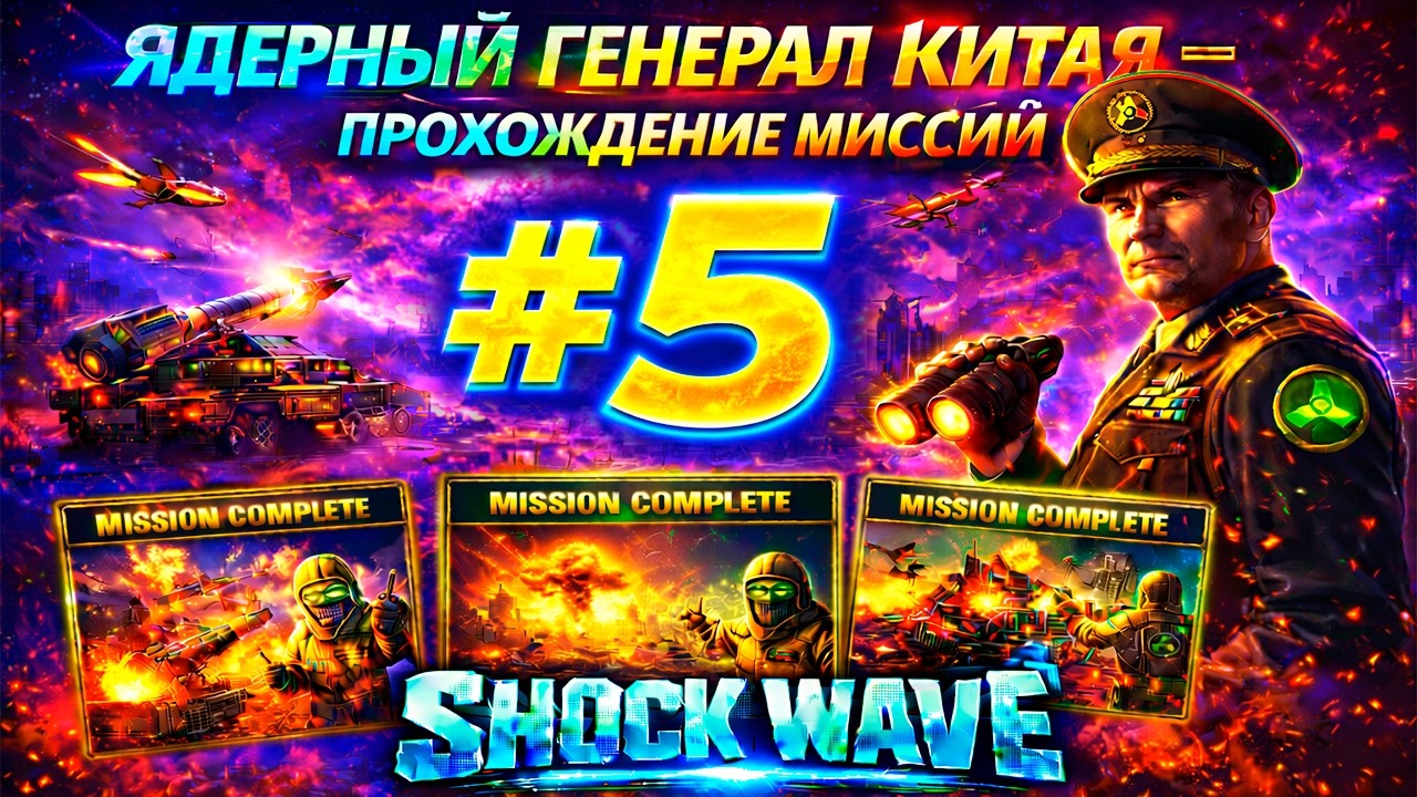 ПРОХОЖДЕНИЕ МИССИЙ #5 ЛАЗЕРНЫЙ ГЕНЕРАЛ (SHOCK WAVE GENERALS)
