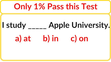 English Mixed Grammar Test  Only 1% can pass the test