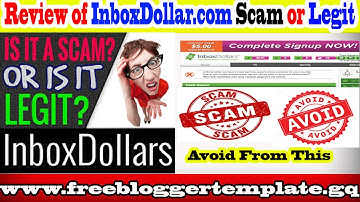 Review of InboxDollar.com-Scam Or Legit-Earn Money Online-Earn Money Online By Watching Videos-Scam