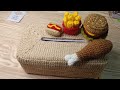 How to make crochet drumstick 🍗 کروشیا سے ڈرم سٹکس بنانے کا طریقہ