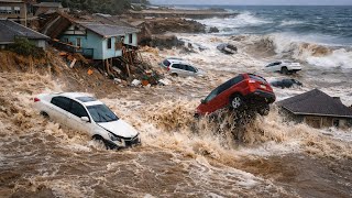 Download Lagu Plotselinge overstromingen treffen Victoria, Australië! Veel auto's worden de zee in gesleurd. MP3