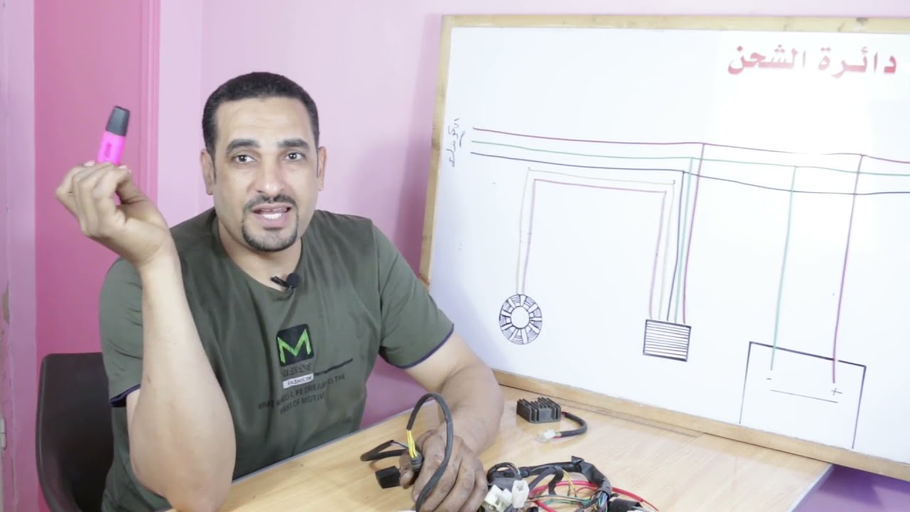 اول حلقه فى تعليم الضفيره للموتوسيكل الصينى